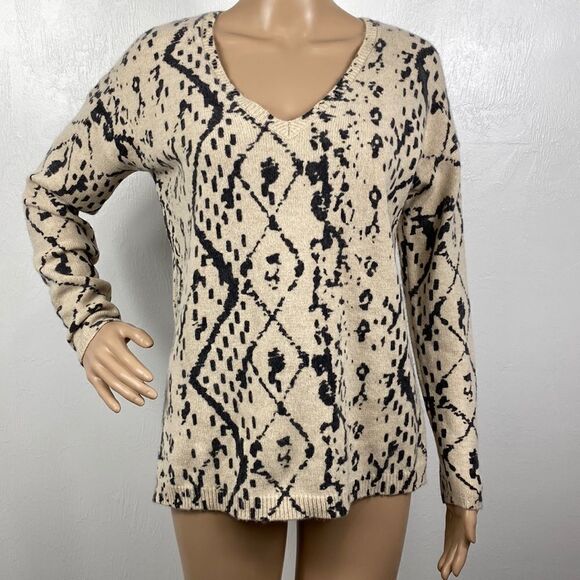 HWR for Anthropologie Monogram Wool Yak Cashmere Pullover Sweater size XS - Picture 2 of 10